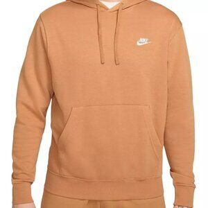 Nike Men's Sportswear Club Fleece Hoodie- XL -Color FLAX- Like New Condition